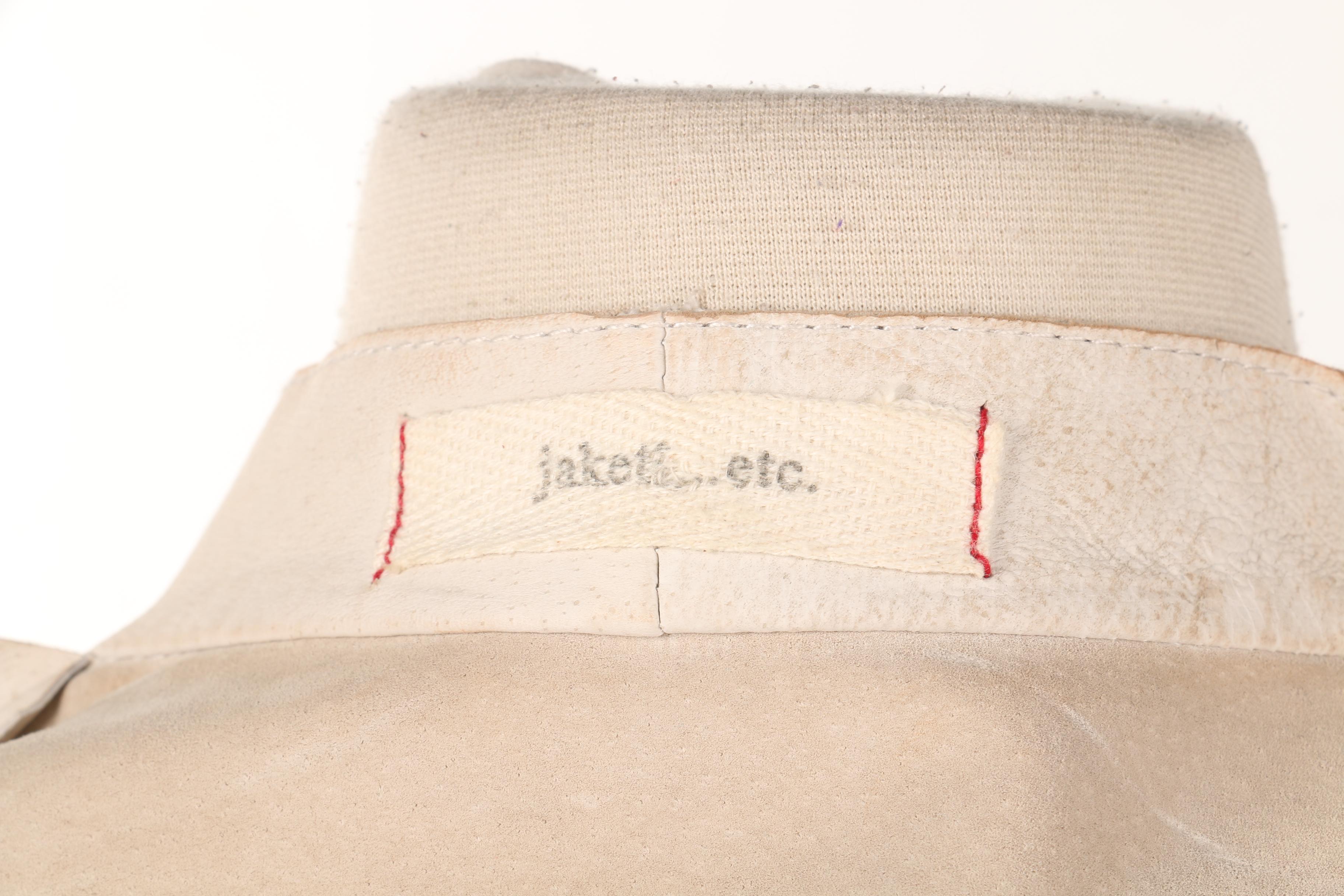 Black and White Leather Jacket by Jakett