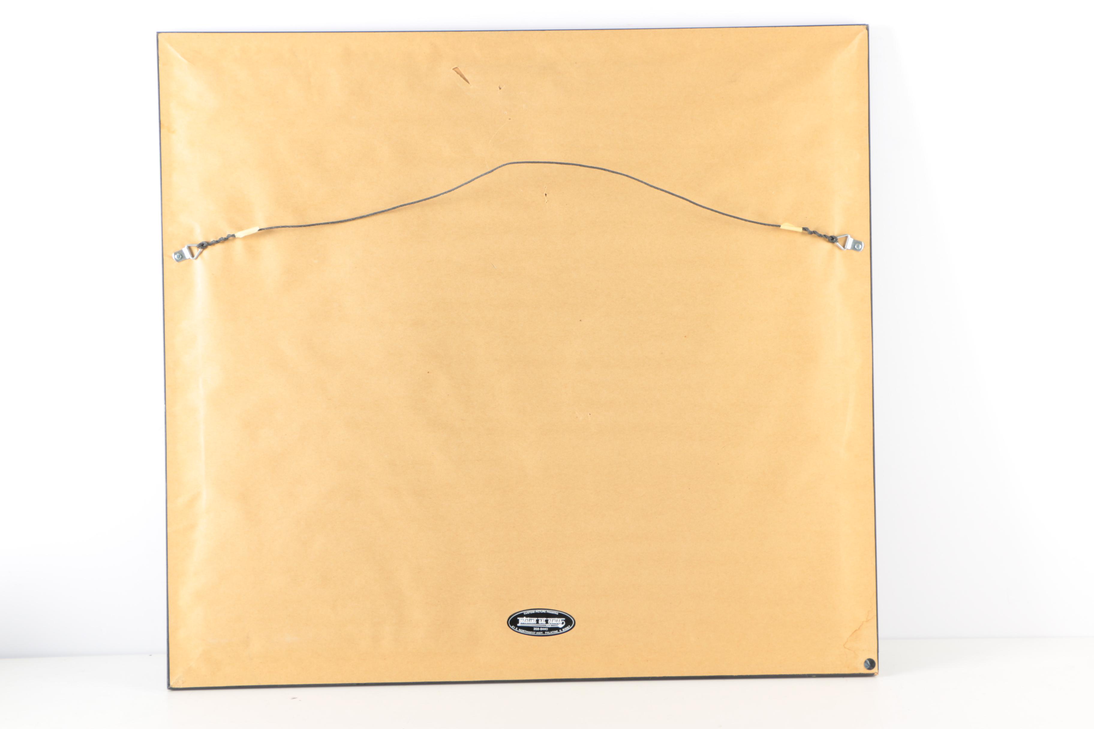 Ronald Fritkin Ink Sketch of Women in Edwardian Attire