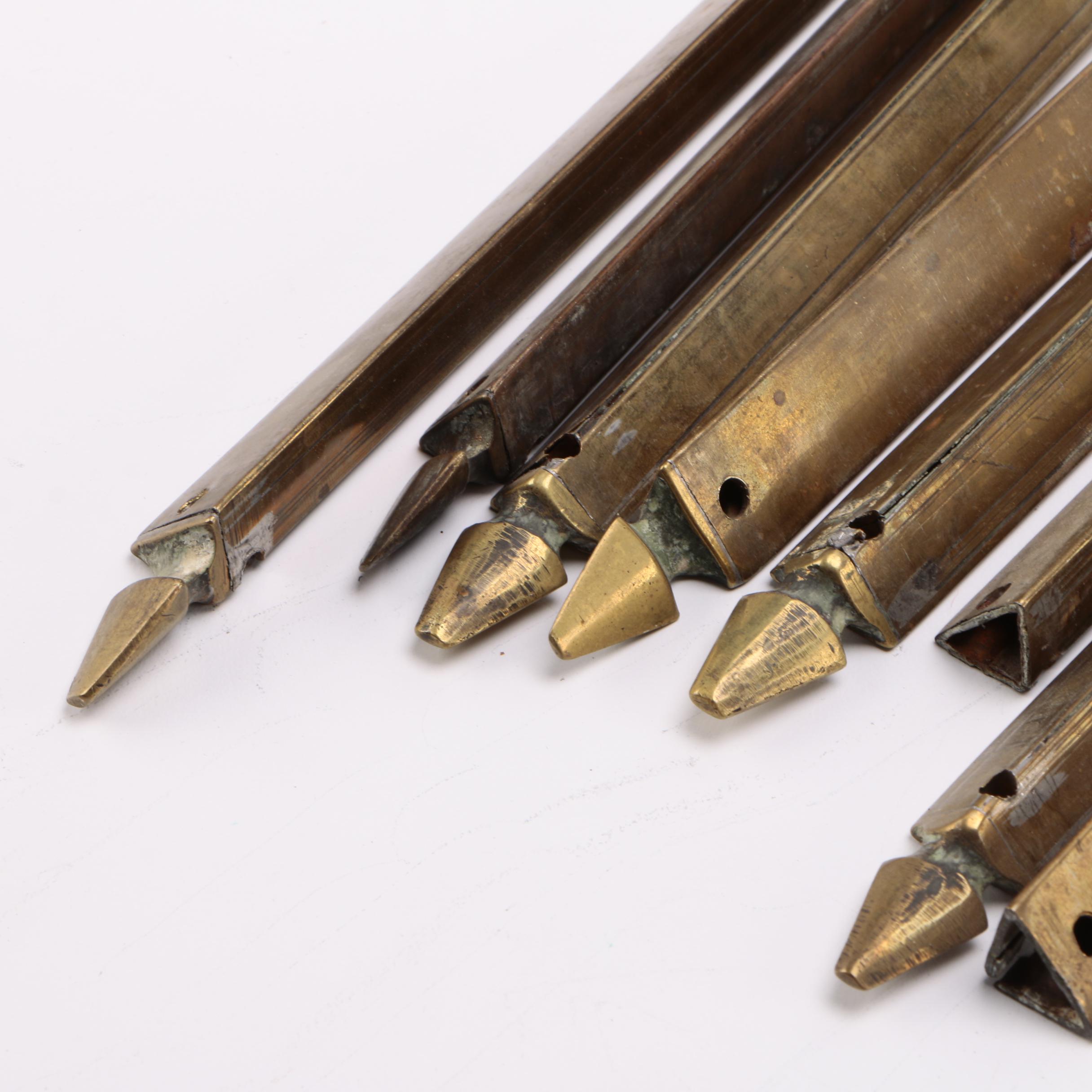 Antique Brass Stair Rod Set