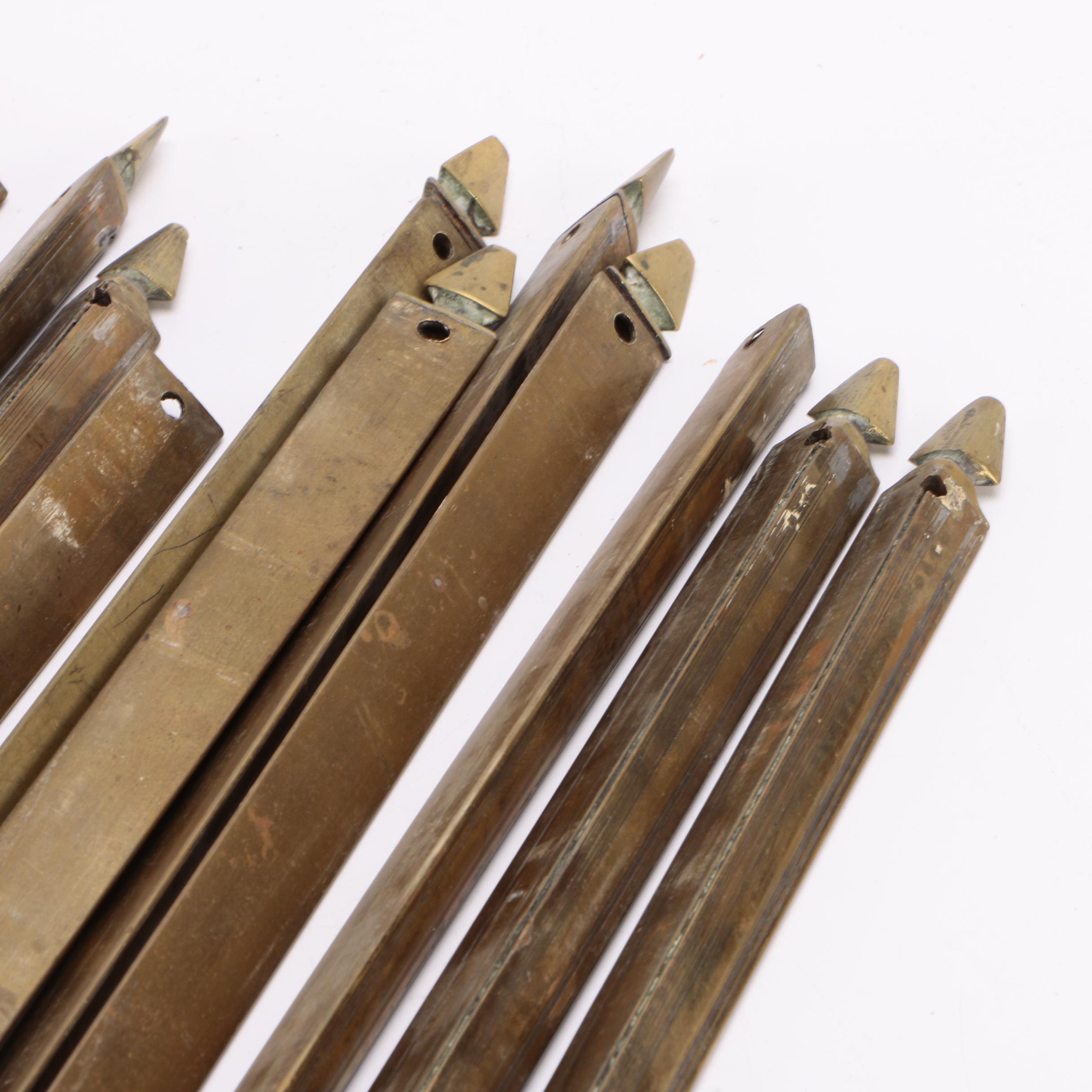 Antique Brass Stair Rod Set