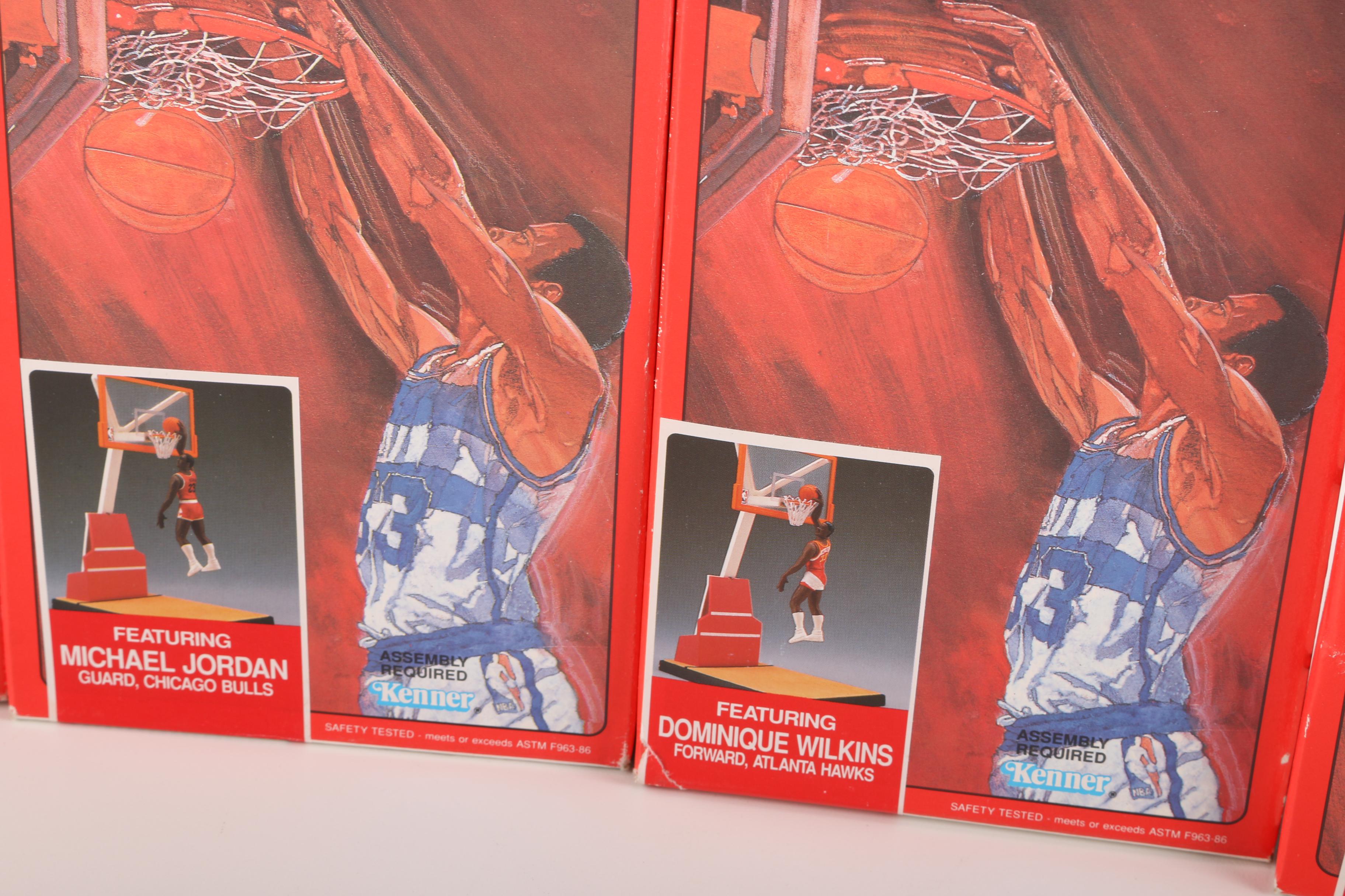 Seven Assorted Slam Dunk Superstars Starting Lineup Boxes