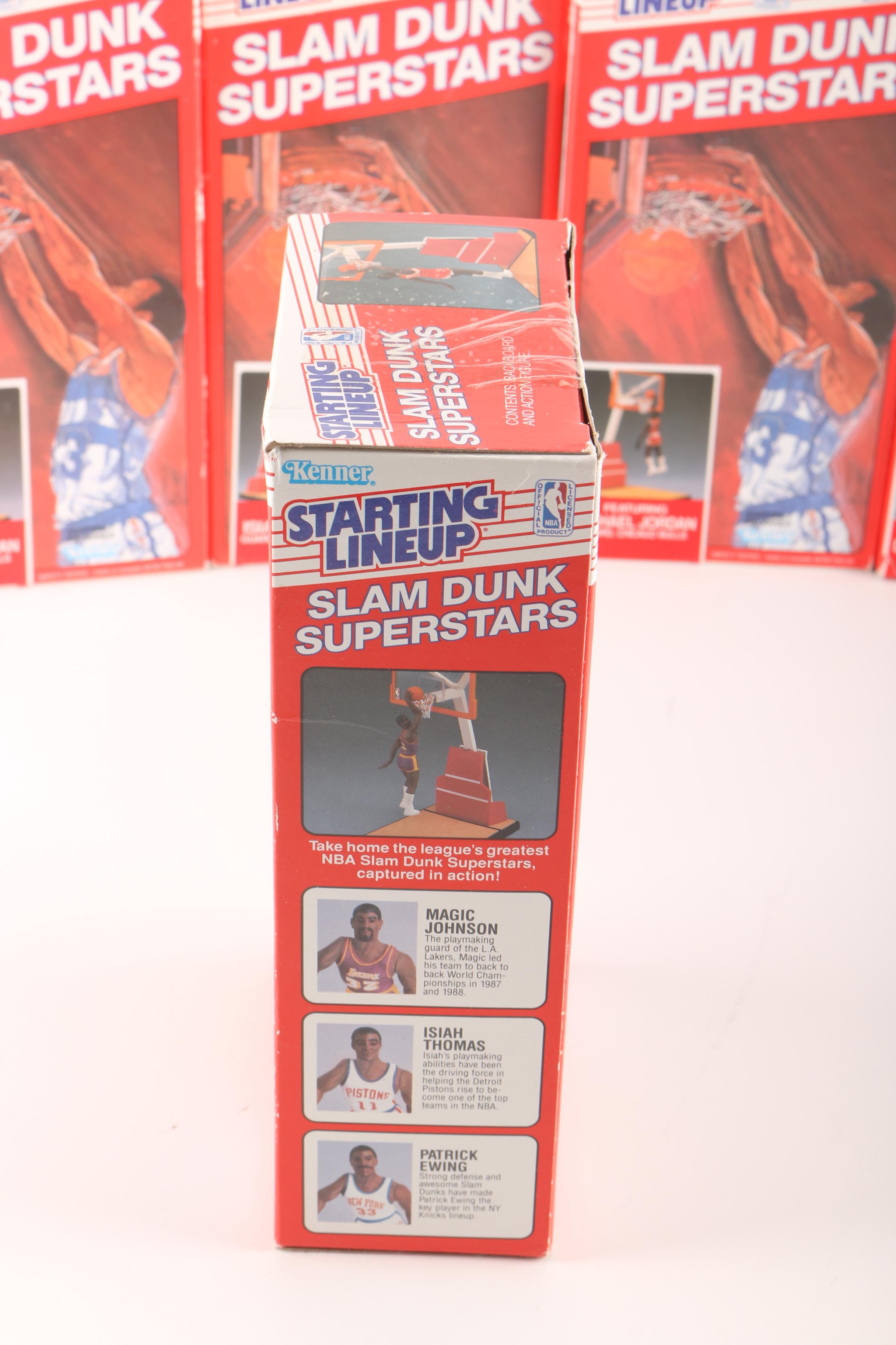 Seven Assorted Slam Dunk Superstars Starting Lineup Boxes