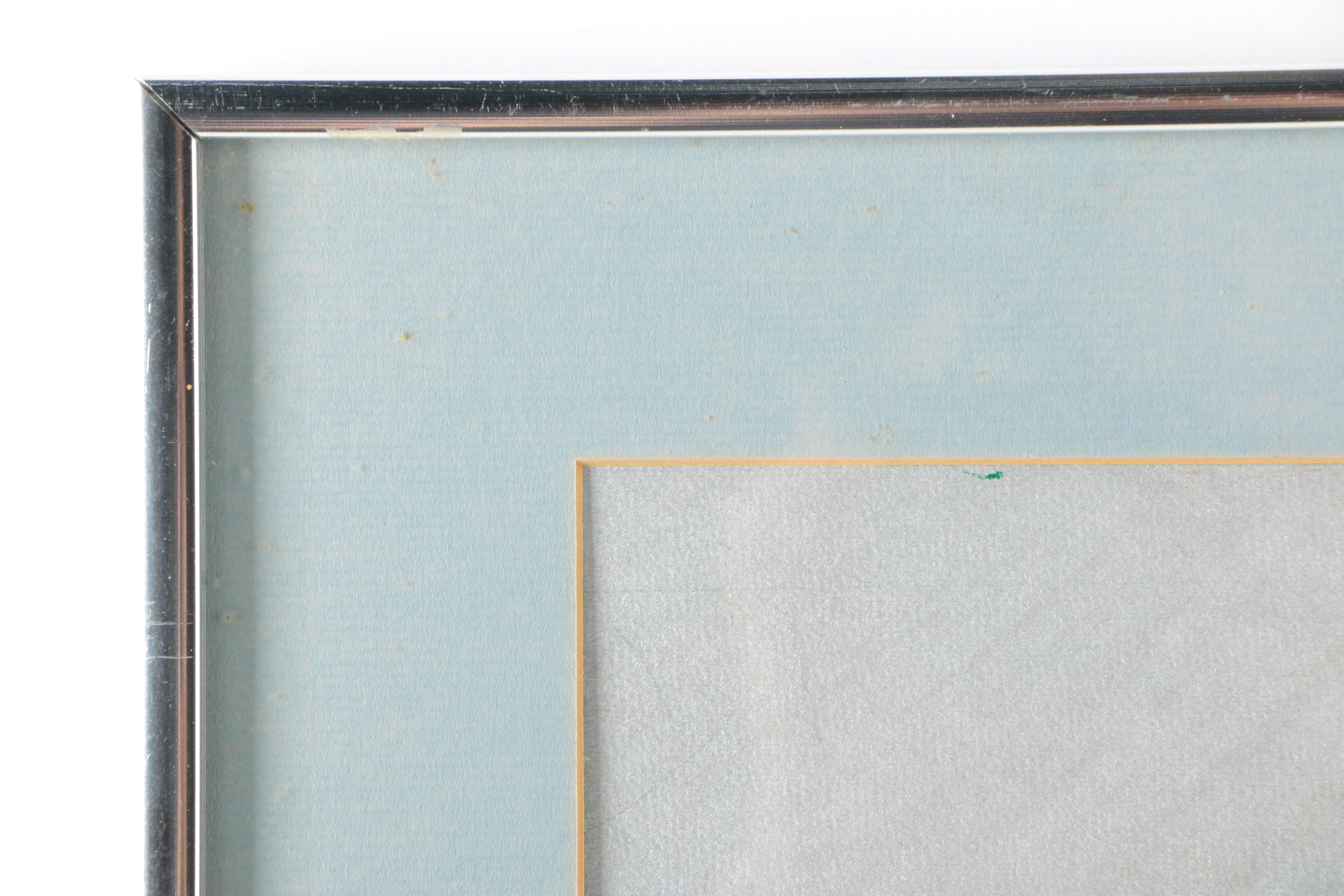 Original Acrylic And Ink Painting Of Abstract Composition