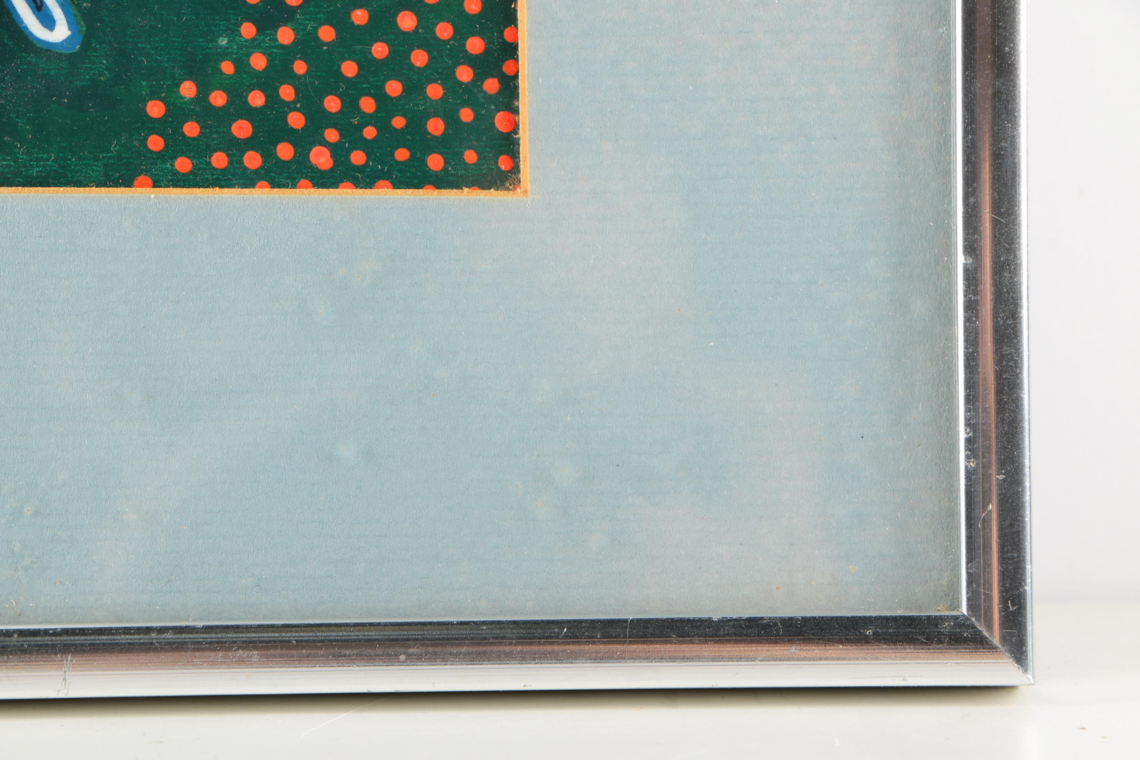 Original Acrylic And Ink Painting Of Abstract Composition