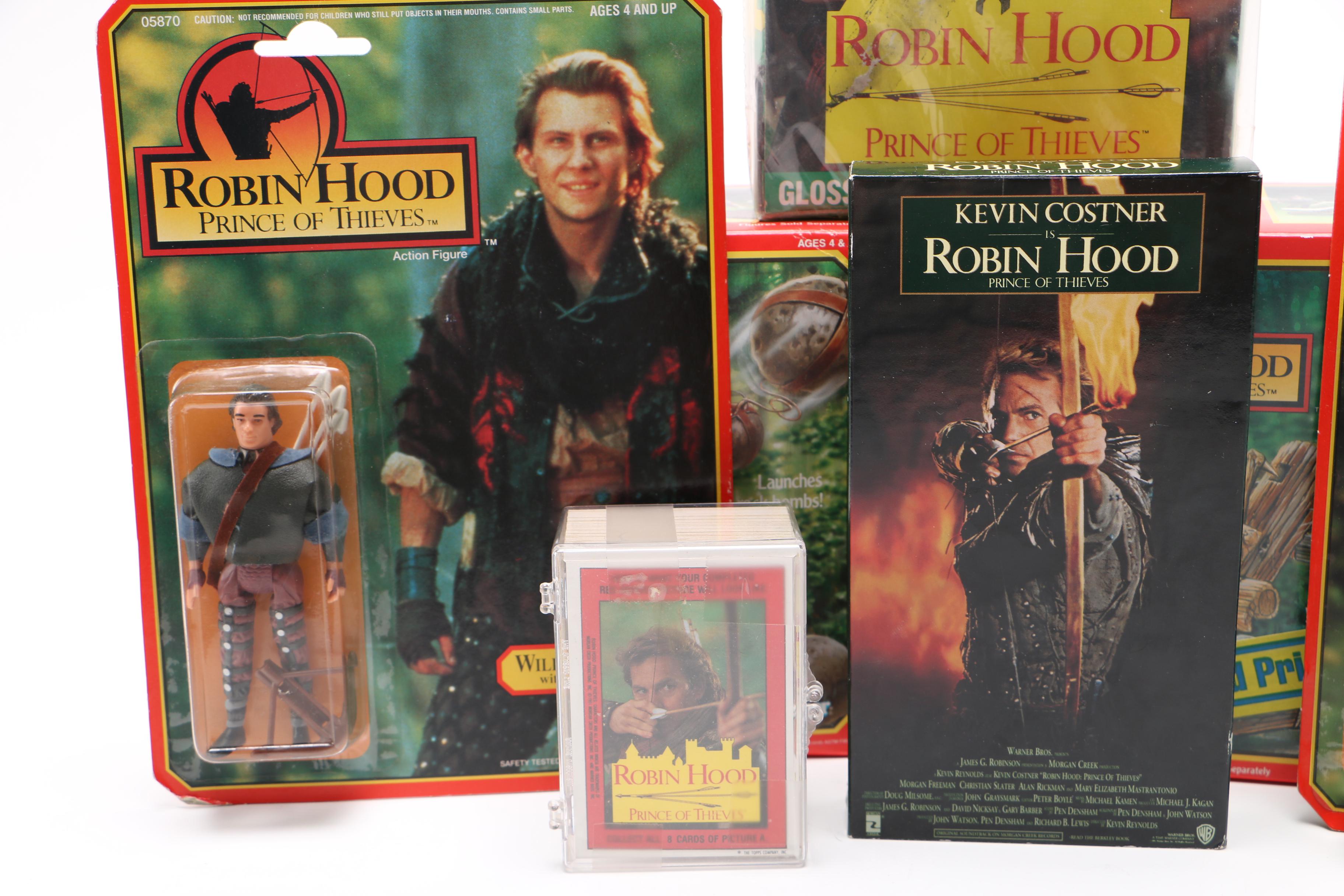 "Robin Hood: Prince of Thieves" VHS and Action Figures