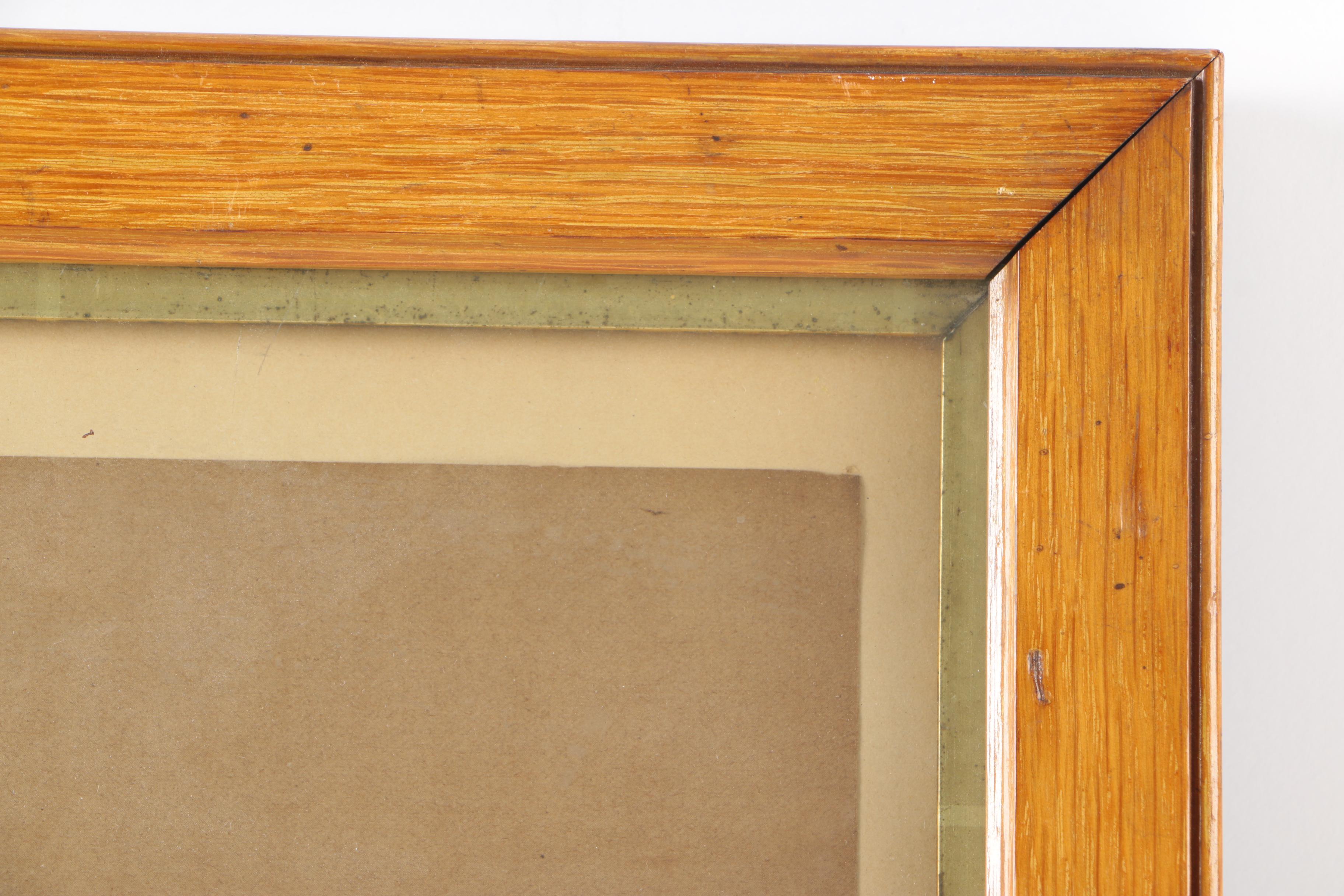 Antique Framed Lithograph "The Derby 50 Years Ago"