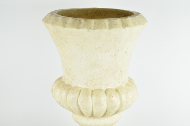 Cream Tone Neoclassical Style Terracotta Urn Planter