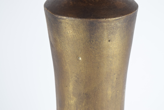 Gold Tone Modern Style Terracotta Vase