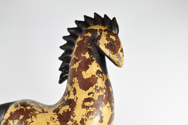 Piebald Horse Terra Cotta Sculpture