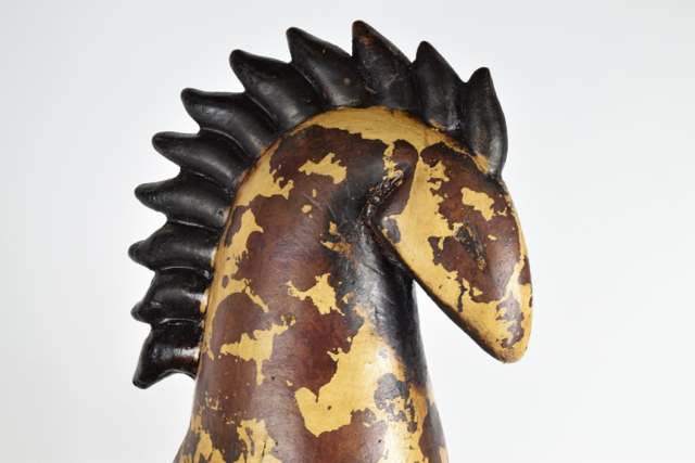 Piebald Horse Terra Cotta Sculpture