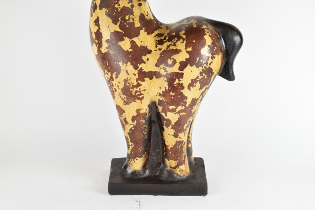 Piebald Horse Terra Cotta Sculpture