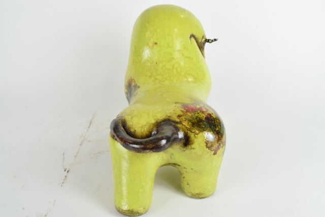 Art Pottery Bull Sculpture