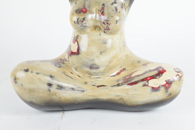 Art Pottery Seated Female Terracotta Sculpture