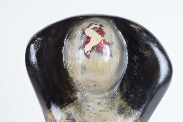 Art Pottery Seated Female Terracotta Sculpture