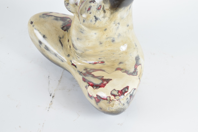 Art Pottery Seated Female Terracotta Sculpture