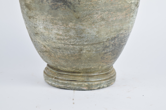 Sage and Bronze Tone Finished Terracotta Urn