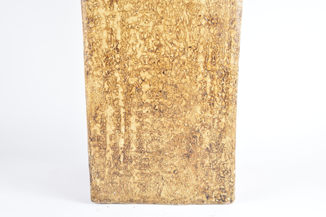 Large Square Tapered Terracotta Vase