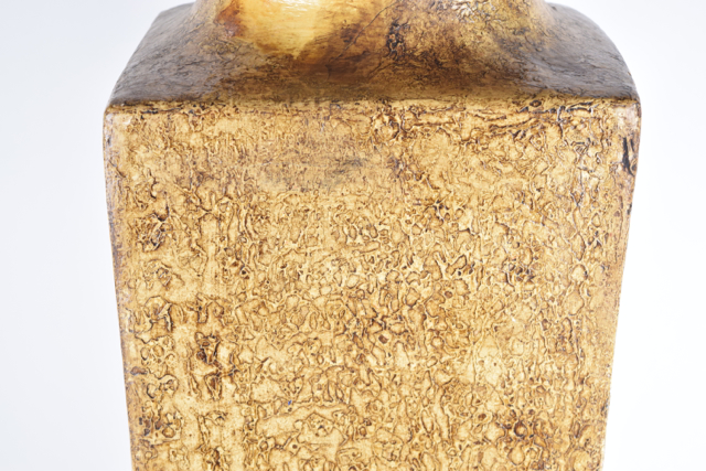 Large Square Tapered Terracotta Vase