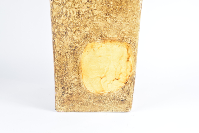 Large Square Tapered Terracotta Vase