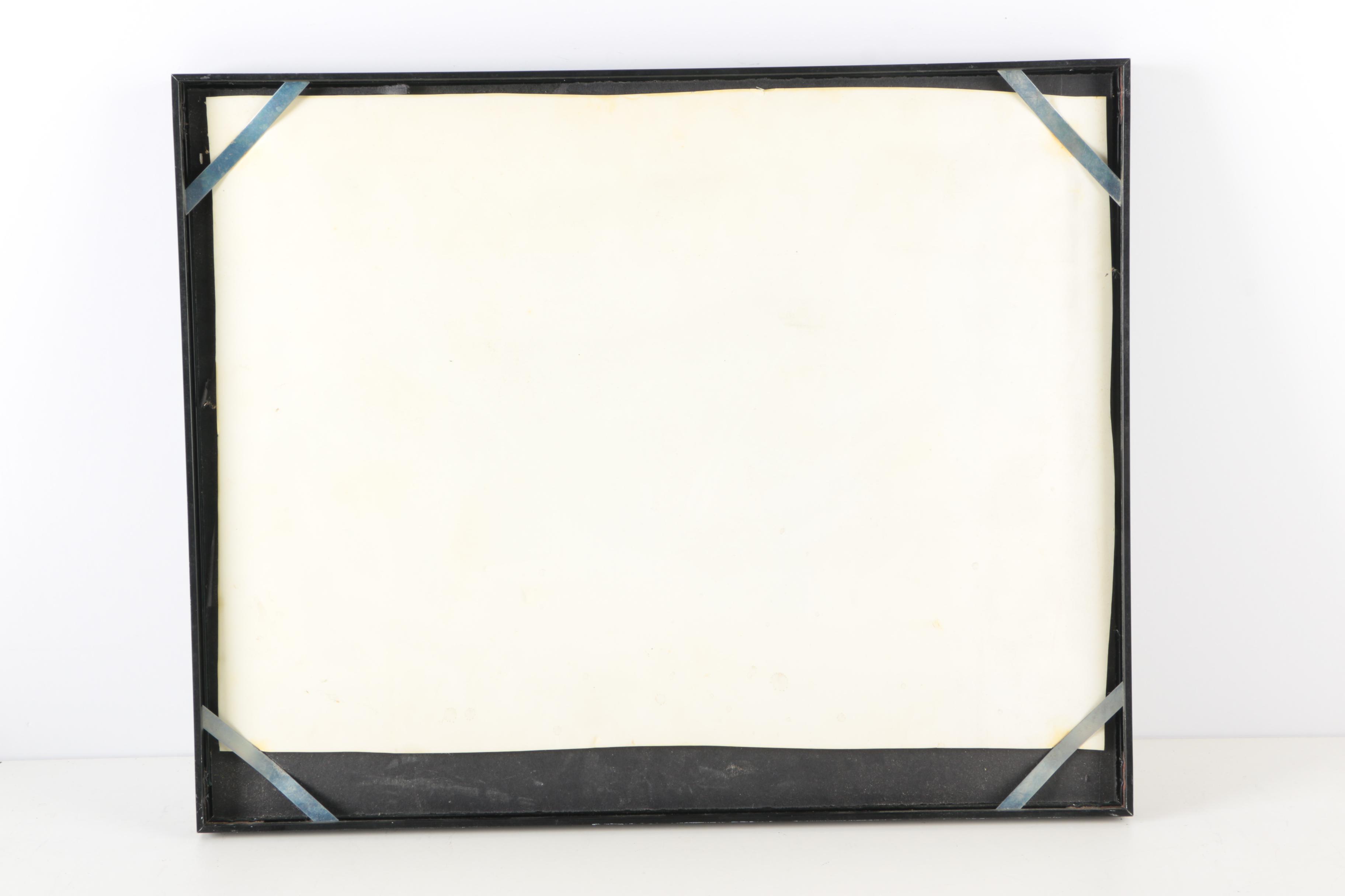 Acrylic Painting on Paper of Abstract Creatures