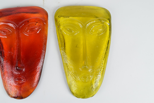 Molded Art Glass Masks