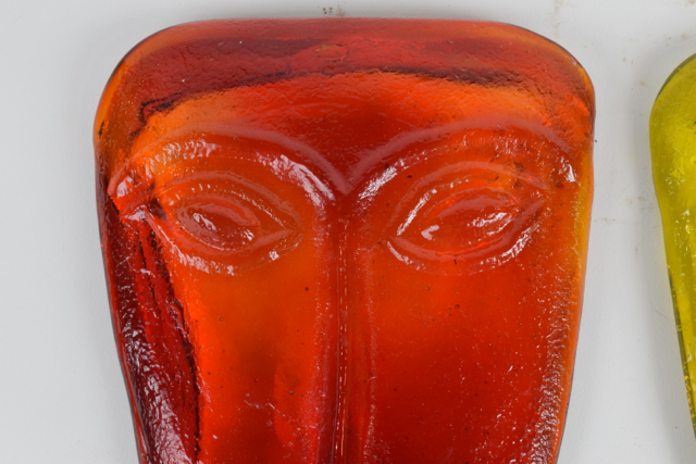 Molded Art Glass Masks