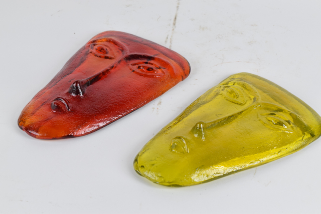 Molded Art Glass Masks