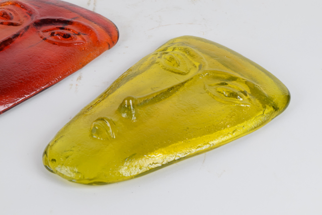 Molded Art Glass Masks