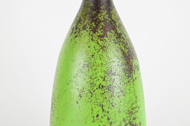 Lime and Dark Brown Modern Style Terracotta Vase