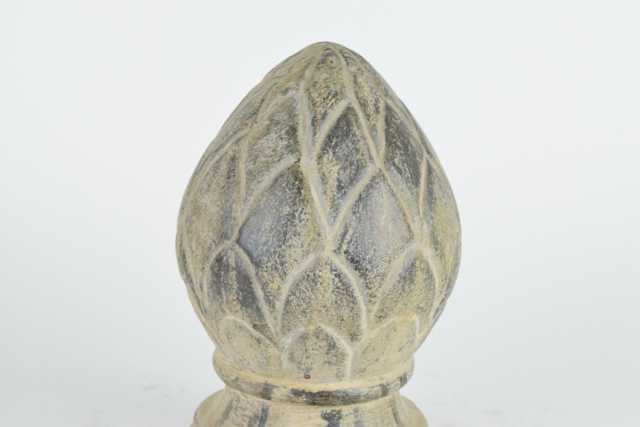 Glazed Terracotta Artichoke Finial