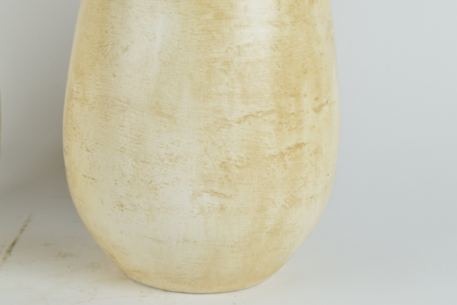 Ovoid Cream Tone Terracotta Vases