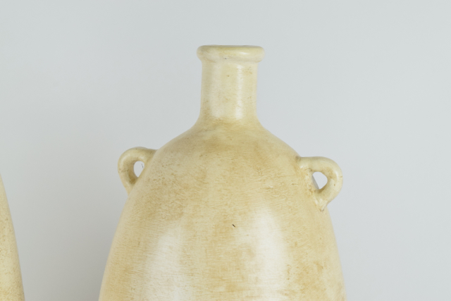 Ovoid Cream Tone Terracotta Vases