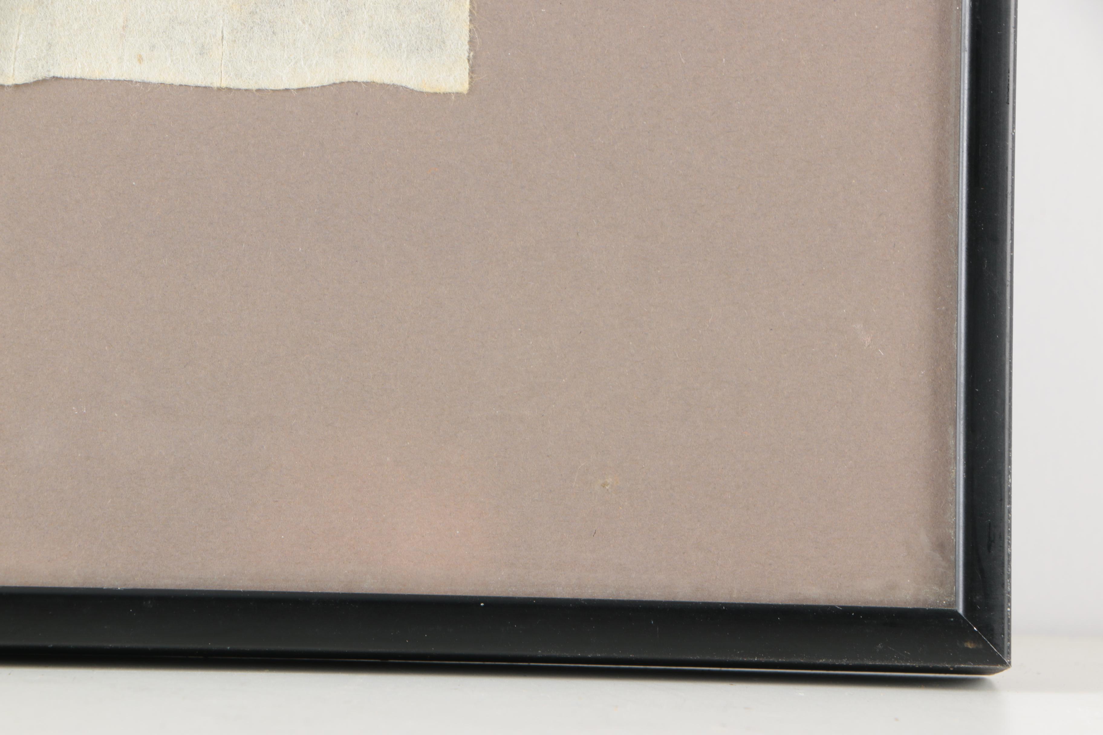 Framed Relief Print "Lobo, Watchful" by Pamela Wedd Brown