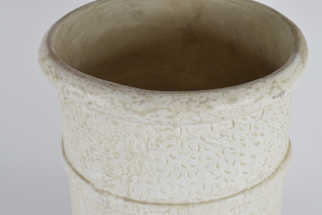 Cream Tone Cylindrical Terracotta Planter