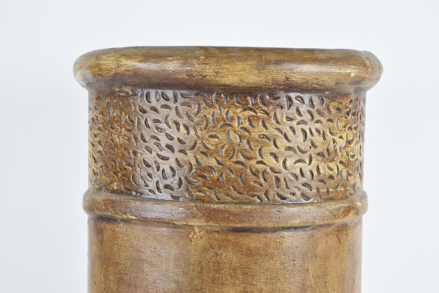 Brown Tone Cylindrical Terracotta Planter