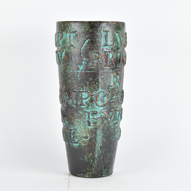 Antiqued Neoclassical Style Terracotta Vase