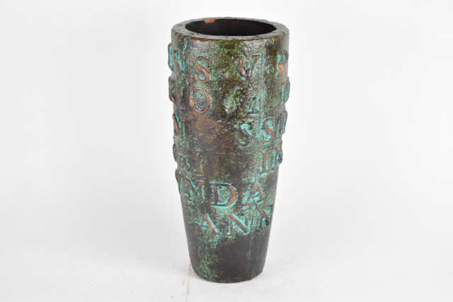 Antiqued Neoclassical Style Terracotta Vase