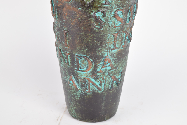 Antiqued Neoclassical Style Terracotta Vase