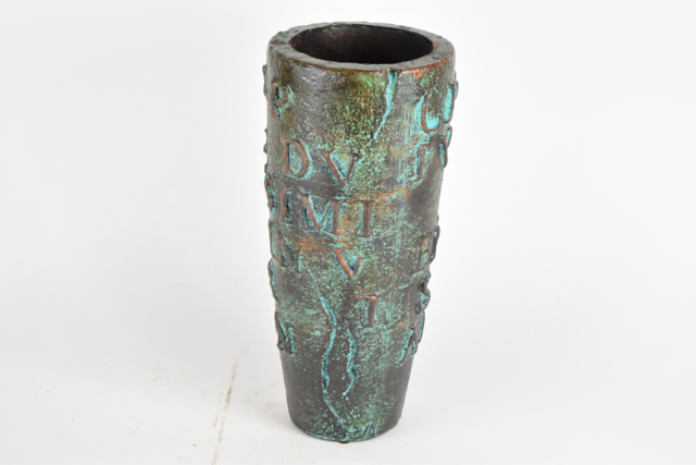 Antiqued Neoclassical Style Terracotta Vase