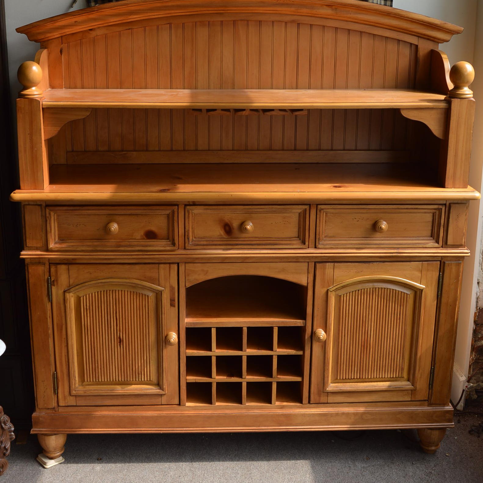 Pine Buffet Cabinet by Broyhill