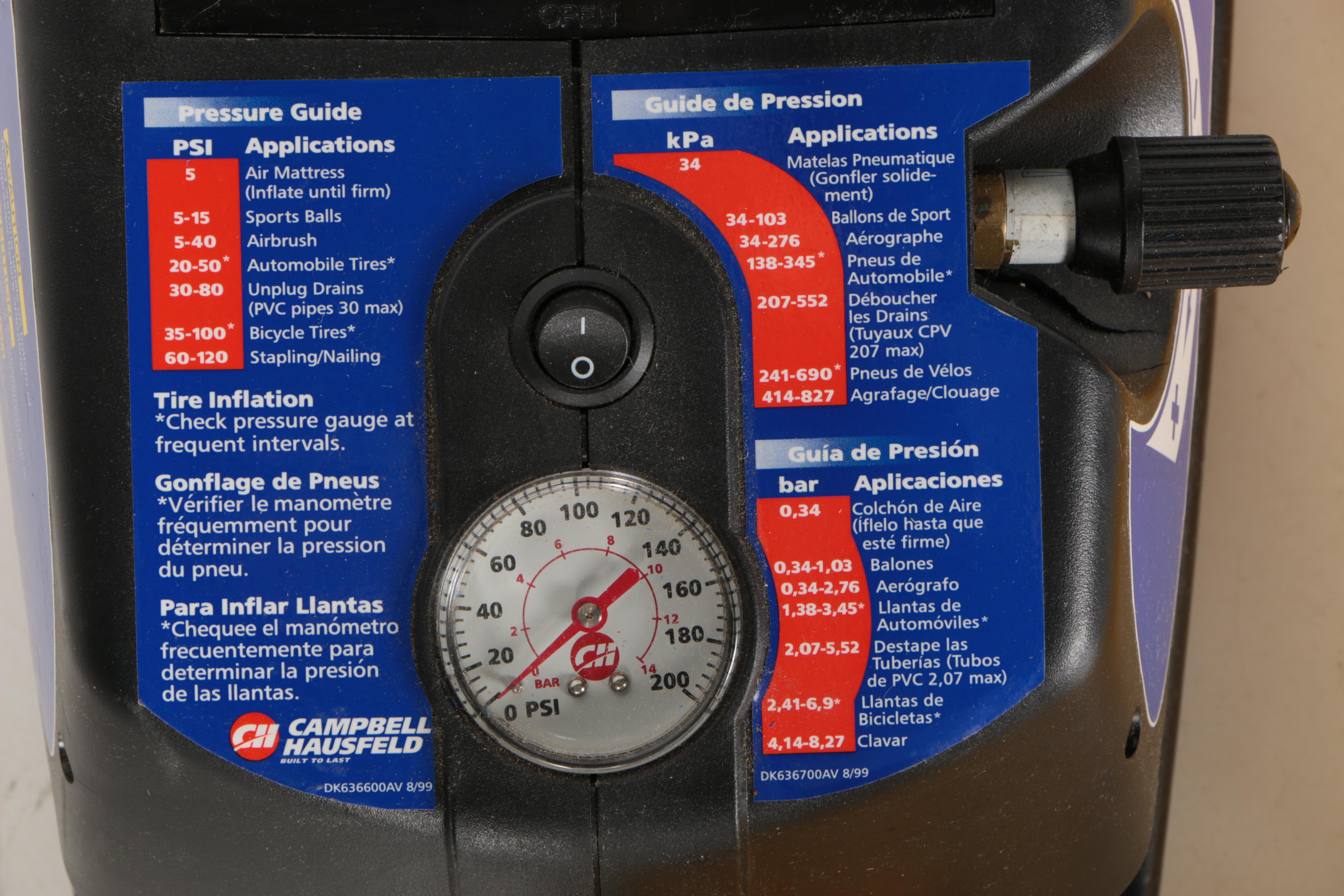 Campbell Hausfeld Portable Air Compressor