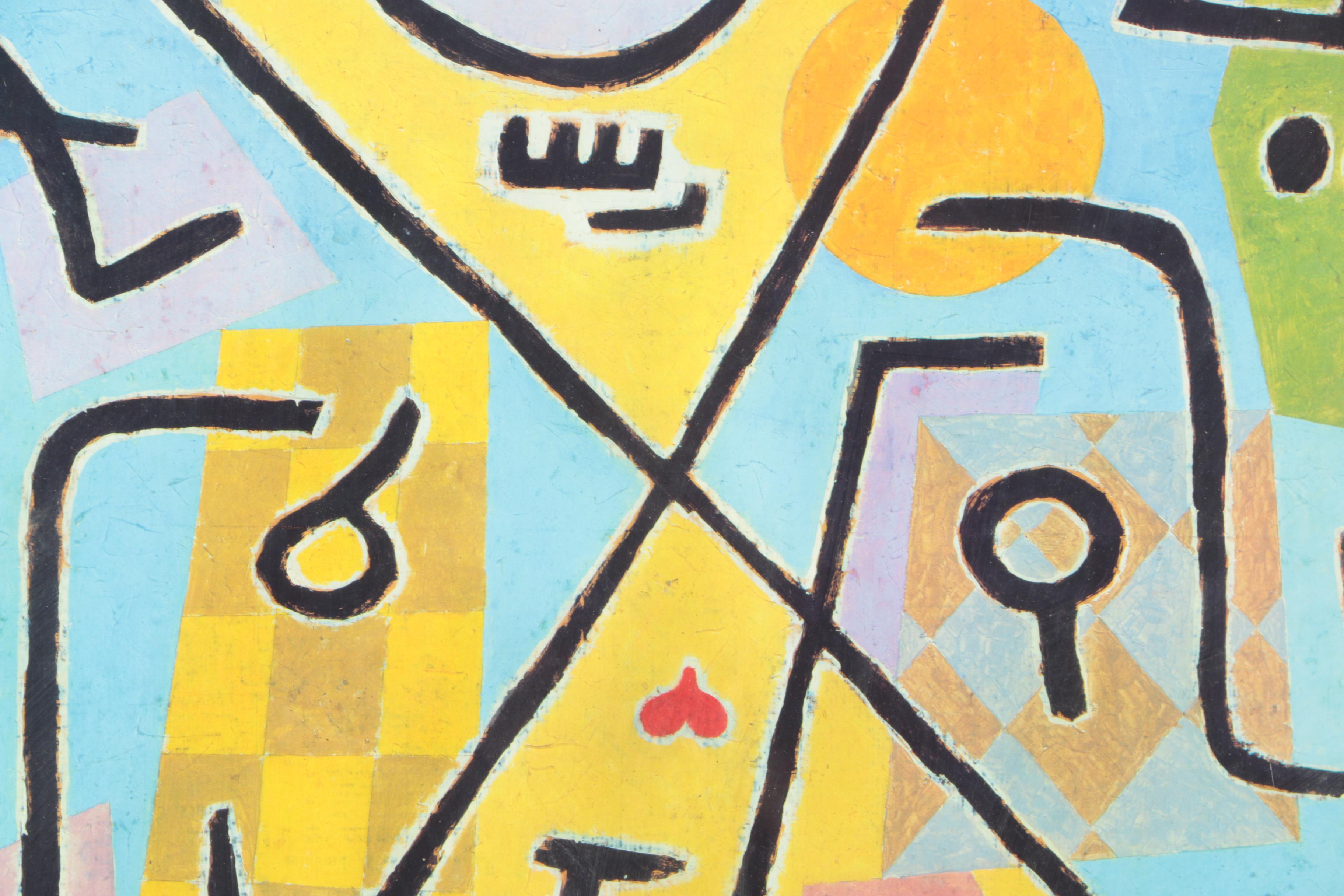 After Paul Klee Offset Lithograph "Capriccio in February"