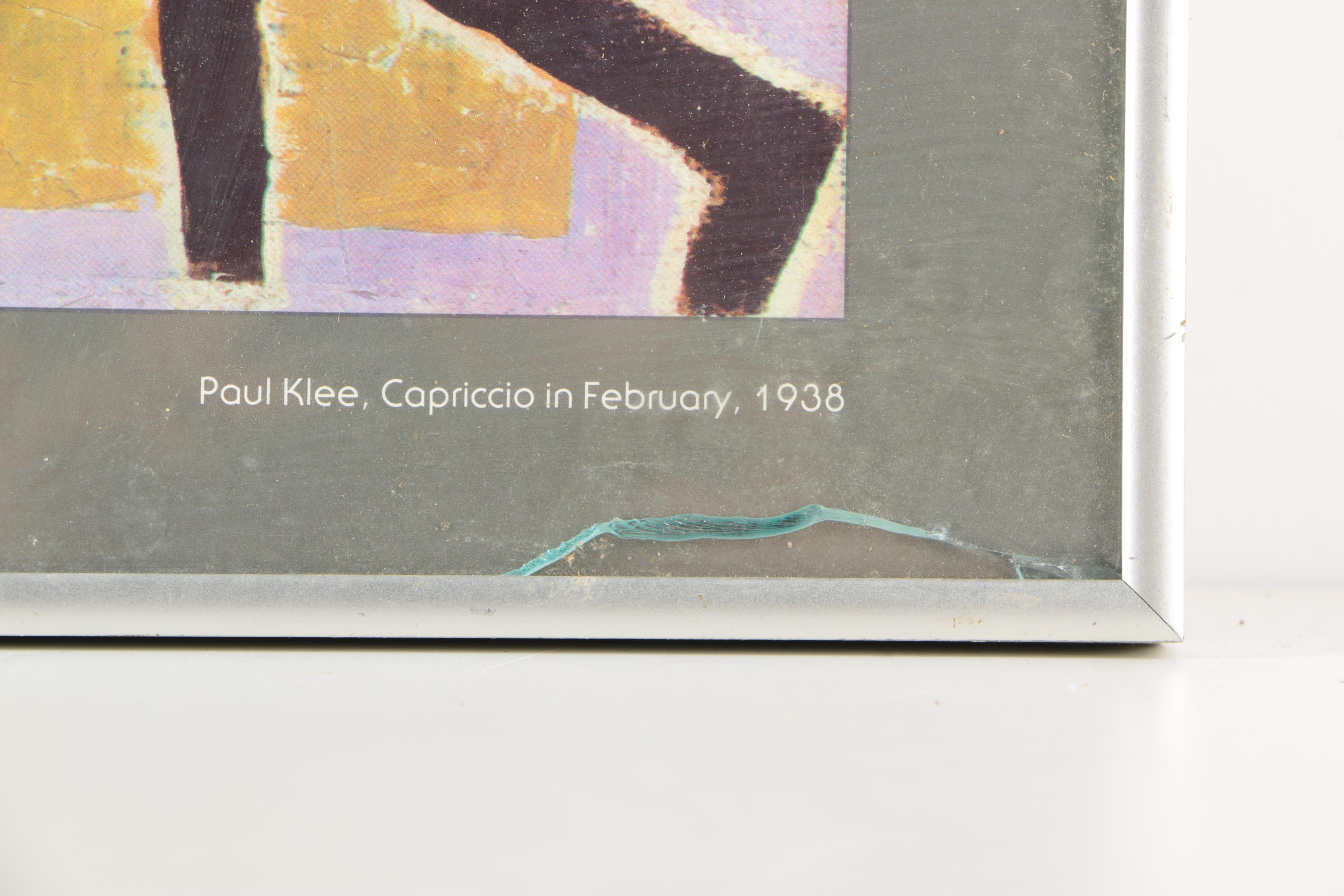 After Paul Klee Offset Lithograph "Capriccio in February"