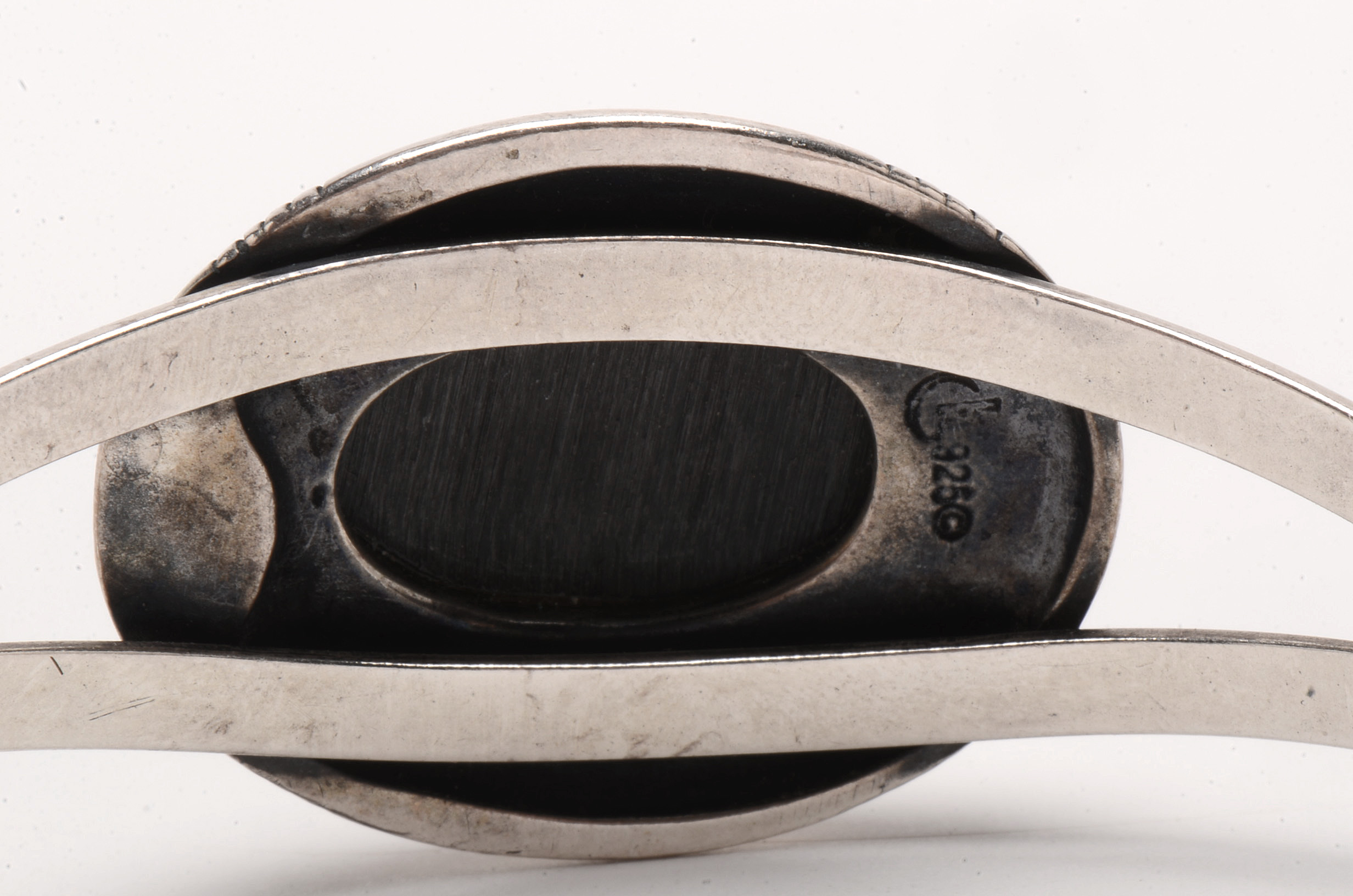 Carolyn Pollack Relios Sterling Silver Stone Inlay Cuff Bracelet