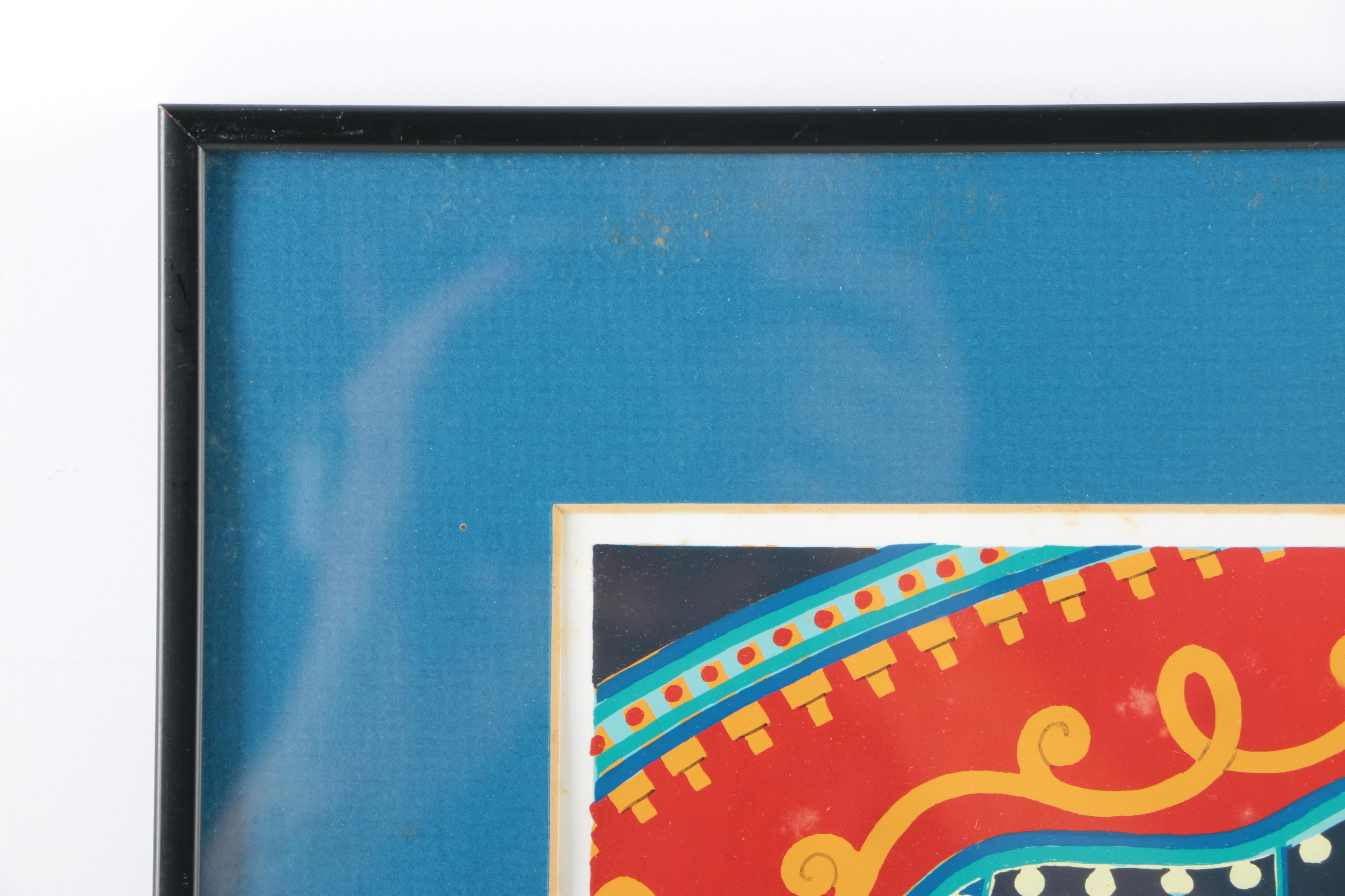 Signed Limited Edition Serigraph Print "Ride The White Horse"