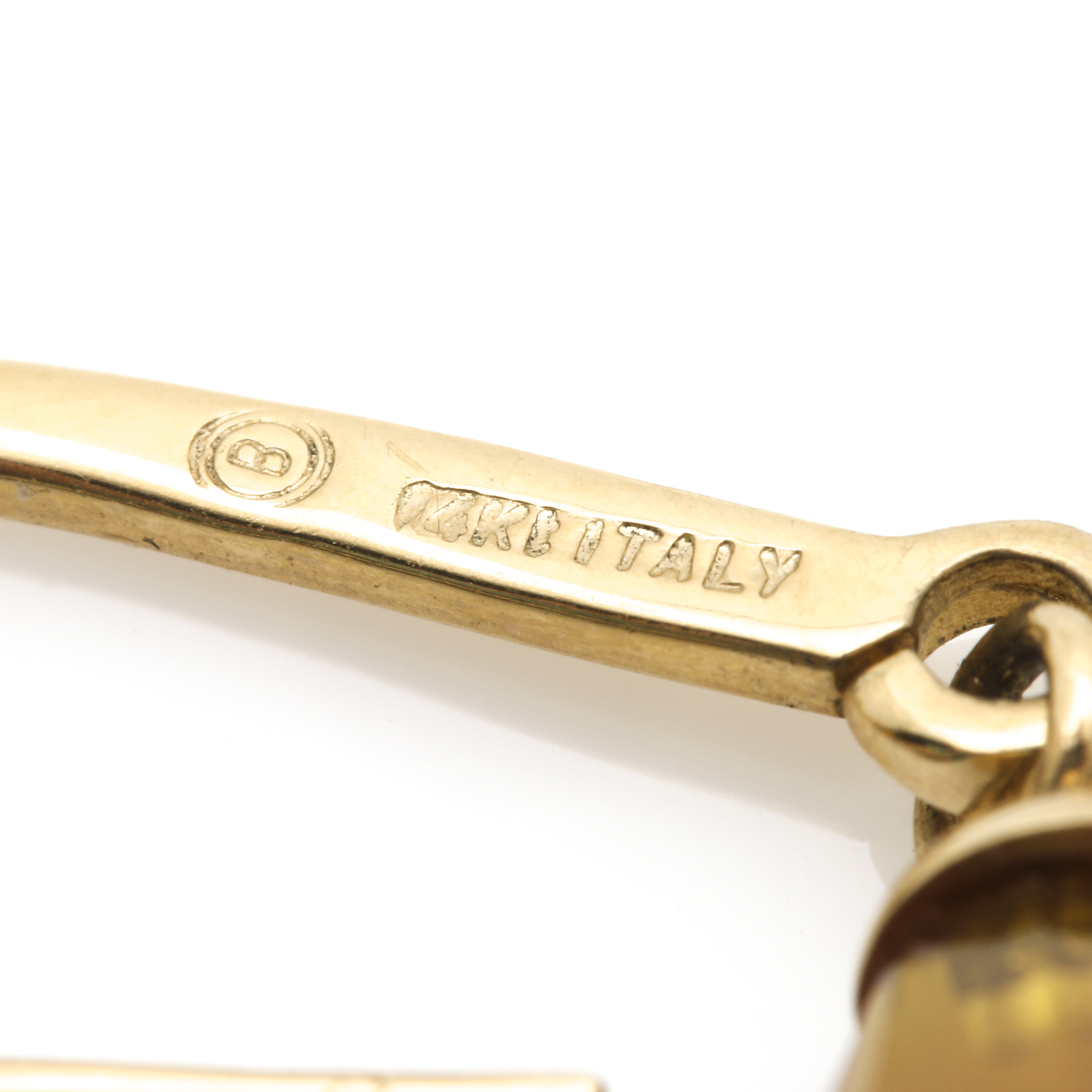 14K Yellow Gold Citrine Drop Earrings