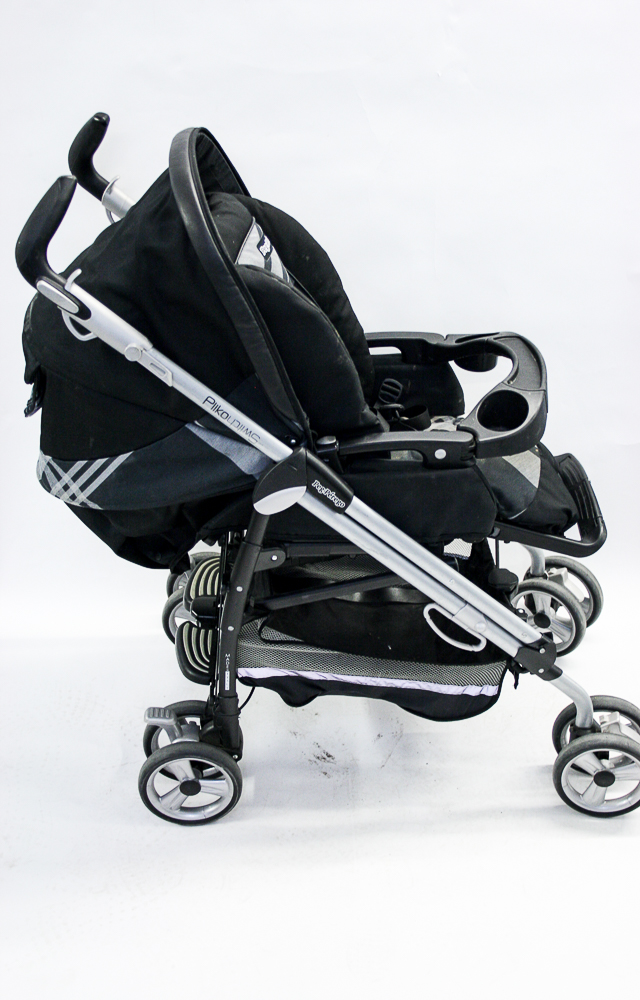 Peg Perego Pliko Switch Stroller and Fisher Price Nature's Touch Cradle Swing