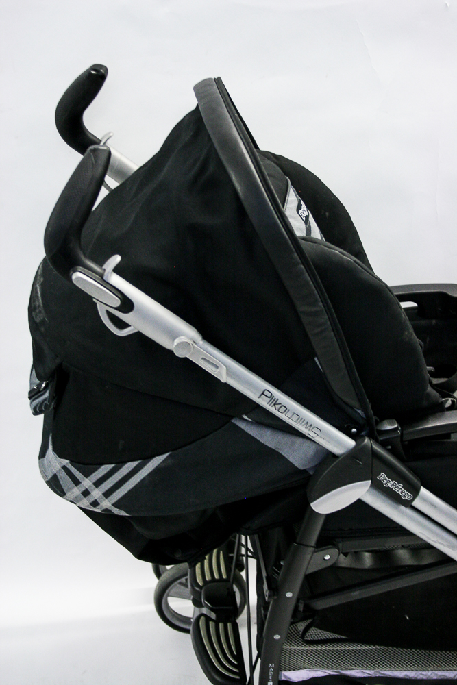 Peg Perego Pliko Switch Stroller and Fisher Price Nature's Touch Cradle Swing