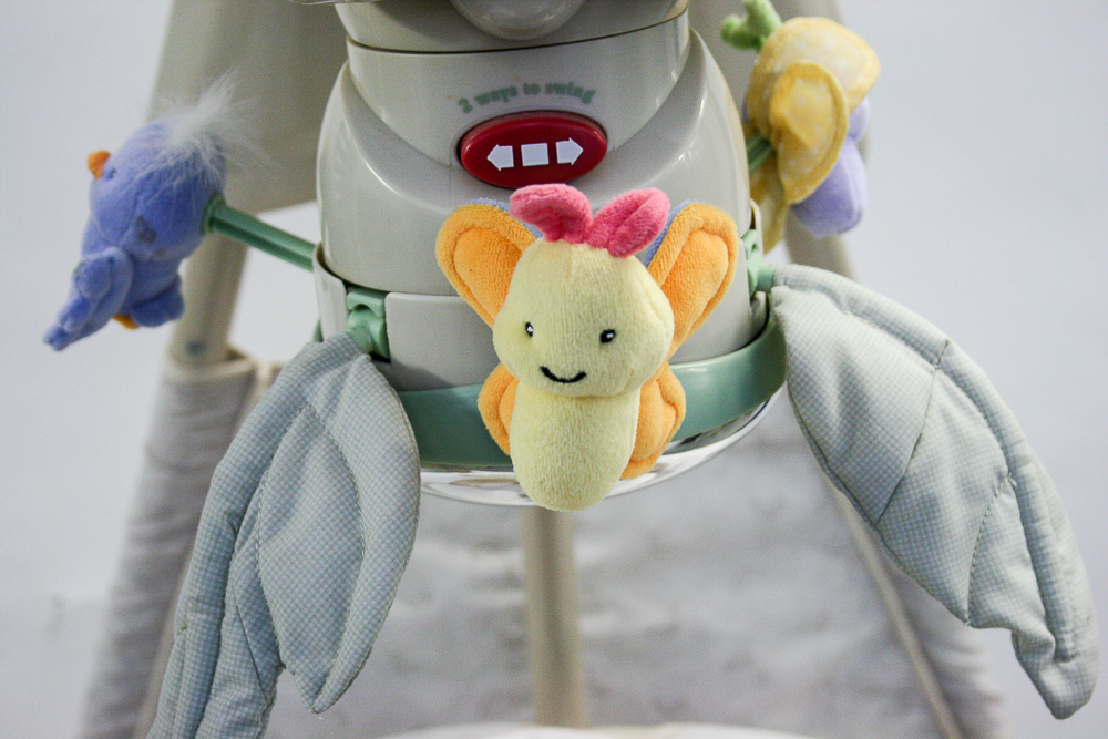 Peg Perego Pliko Switch Stroller and Fisher Price Nature's Touch Cradle Swing