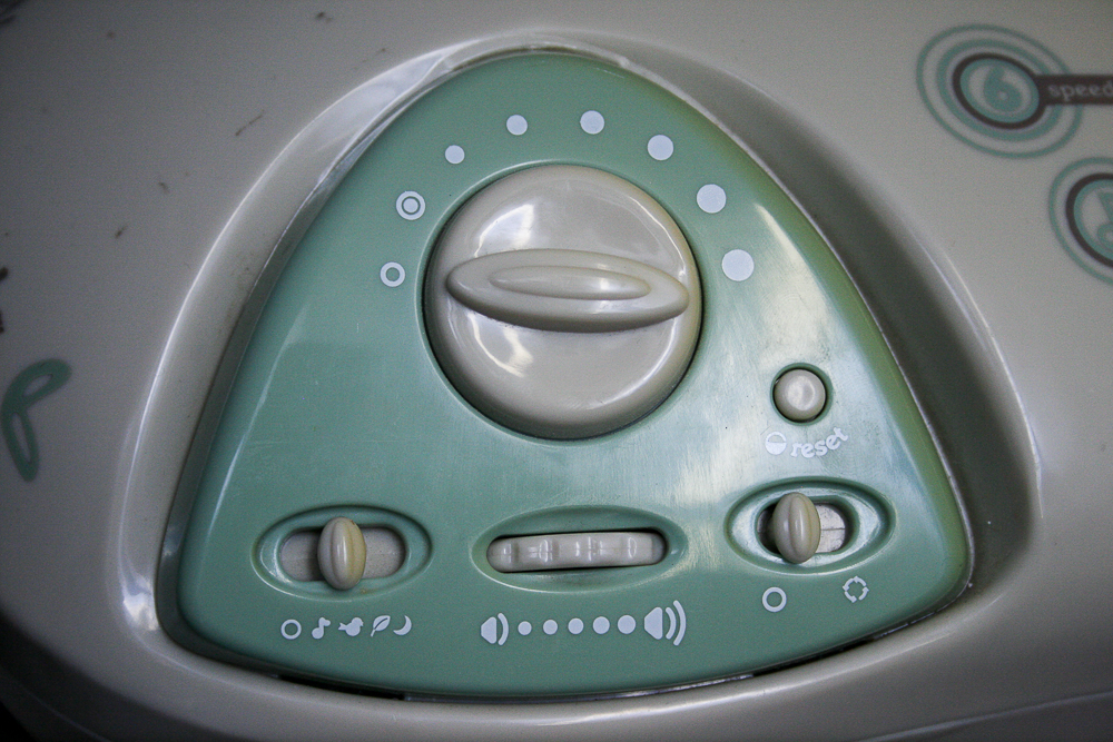 Peg Perego Pliko Switch Stroller and Fisher Price Nature's Touch Cradle Swing